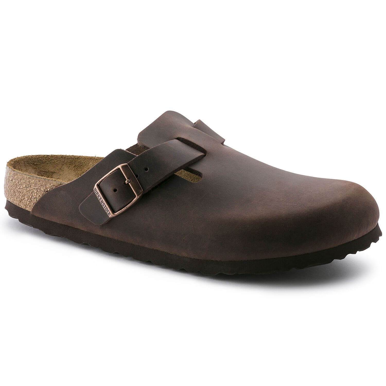 Birkenstock Classic, Boston, Regular Fit, Oiled Leather, Habana Clogs Birkenstock Classic Habana 42 