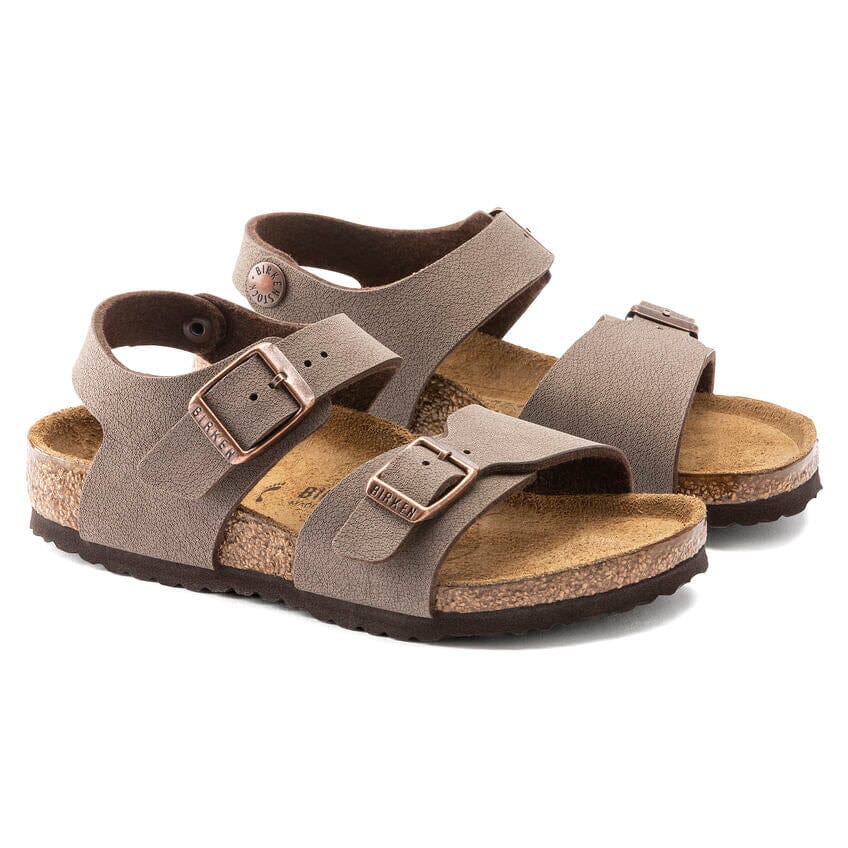 Birkenstocks Kids, New York, BirkiBuc, Narrow Fit, Mocca Sandals Birkenstock Kids 