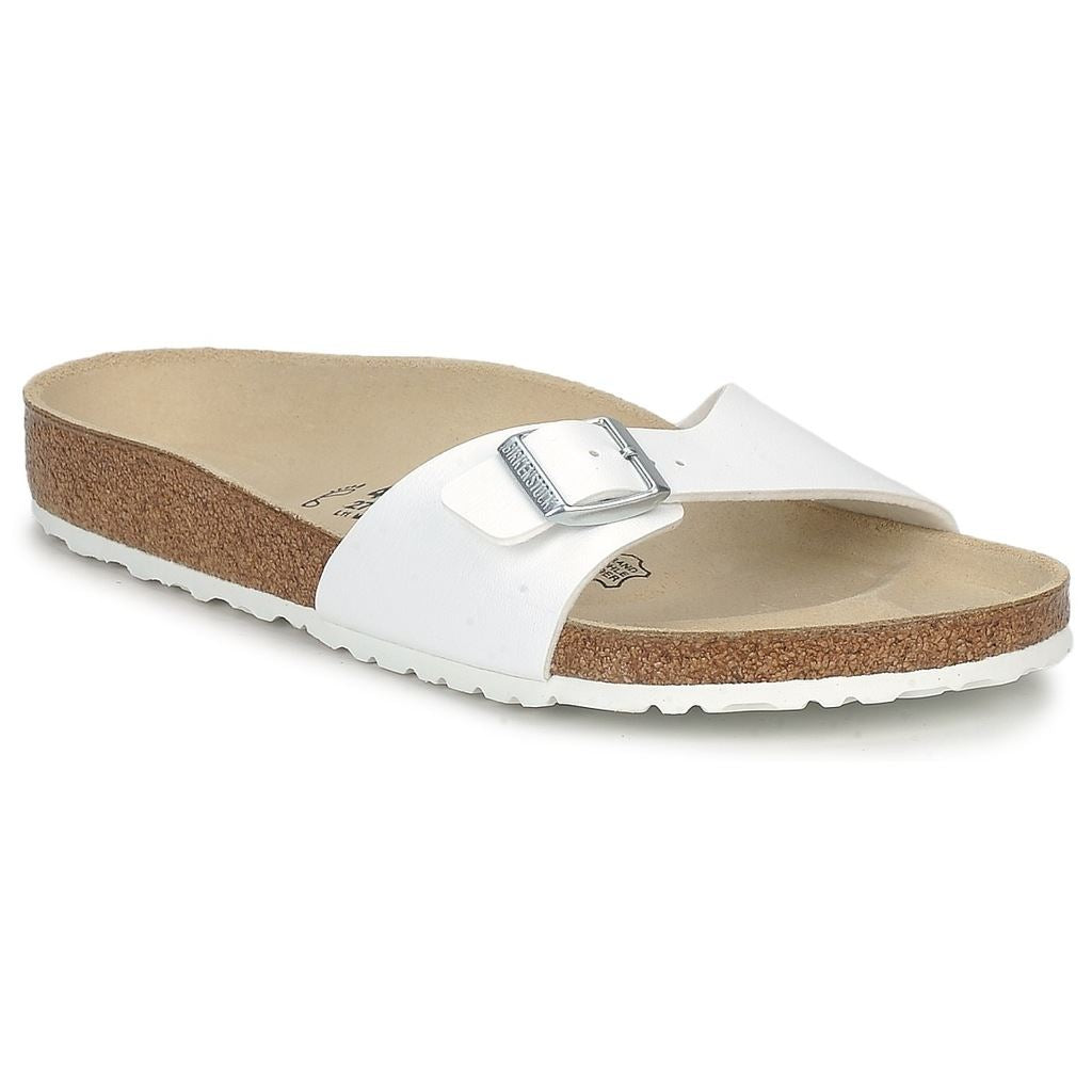 Birkenstock Classic, Madrid, Narrow Fit, Birko-Flor, White Sandals Birkenstock Classic White 35 