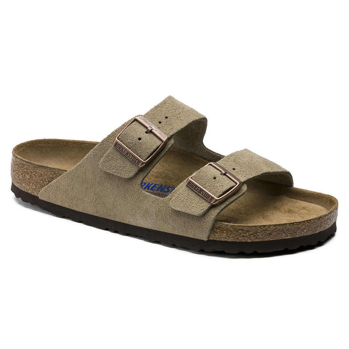 Birkenstock Classic, Arizona, Soft Footbed, Suede Leather, Narrow Fit, Taupe Sandals Birkenstock Classic Taupe 35 