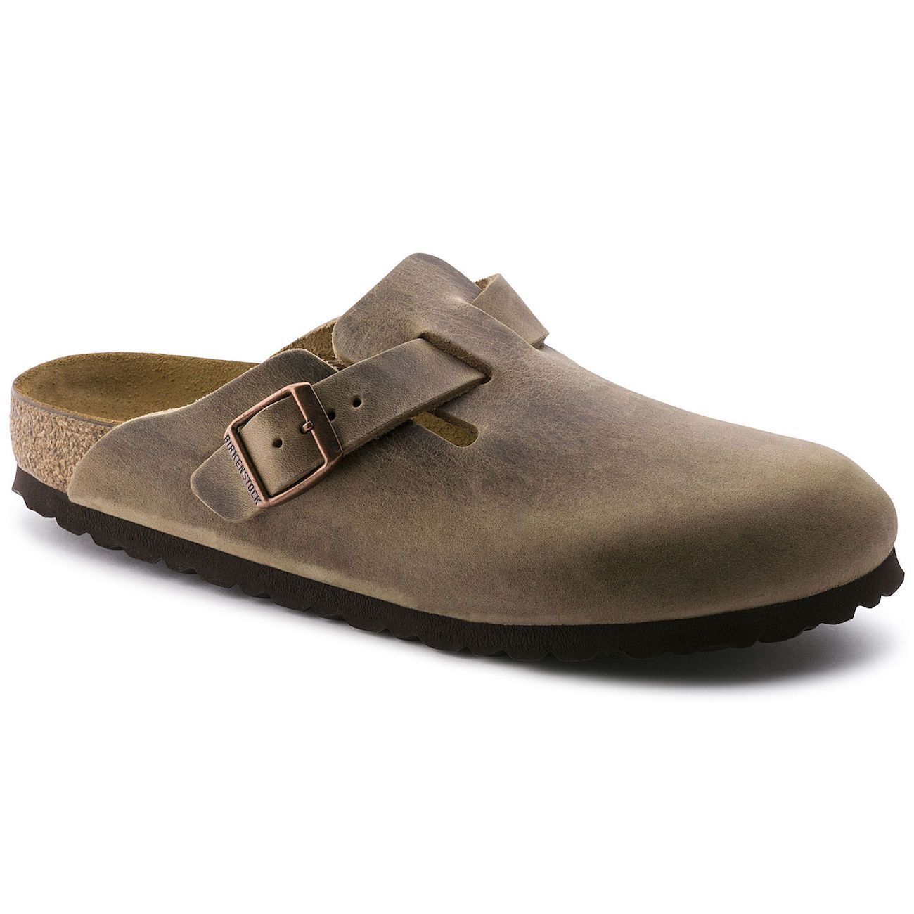 Birkenstock, Boston, Regular Fit, Natural Leather, Tobacco Clogs Birkenstock Classic Tobacco Brown 44 