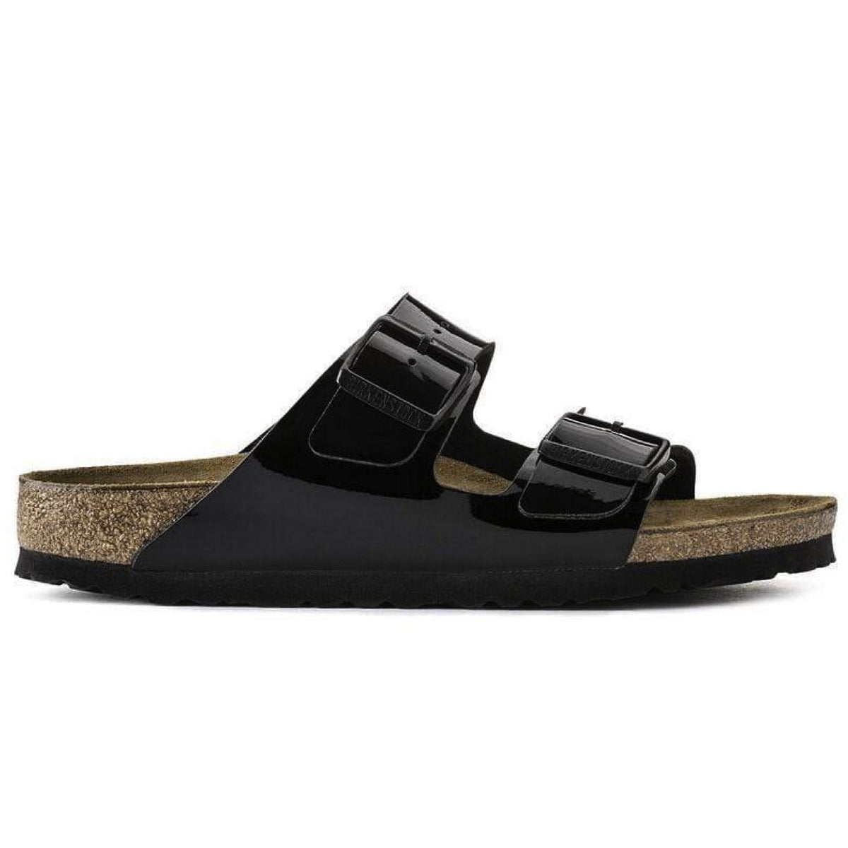 Birkenstock Classic, Arizona, Birko-Flor Patent, Regular Fit, Black Sandals Birkenstock Classic 