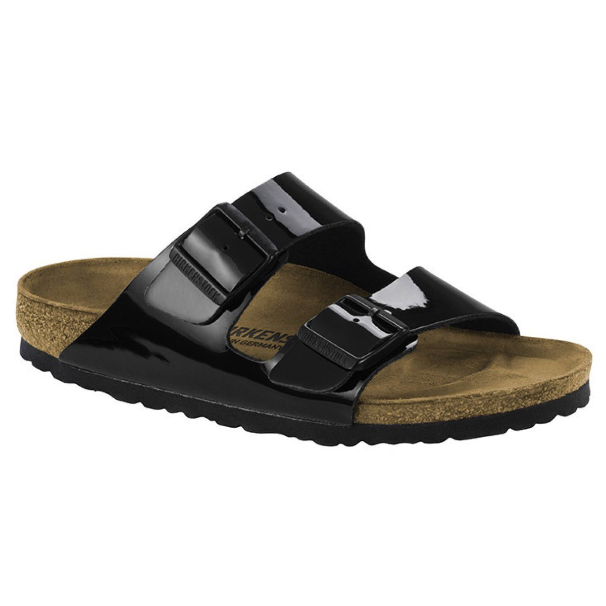 Birkenstock Classic, Arizona, Birko-Flor Patent, Regular Fit, Black Sandals Birkenstock Classic Black 35 