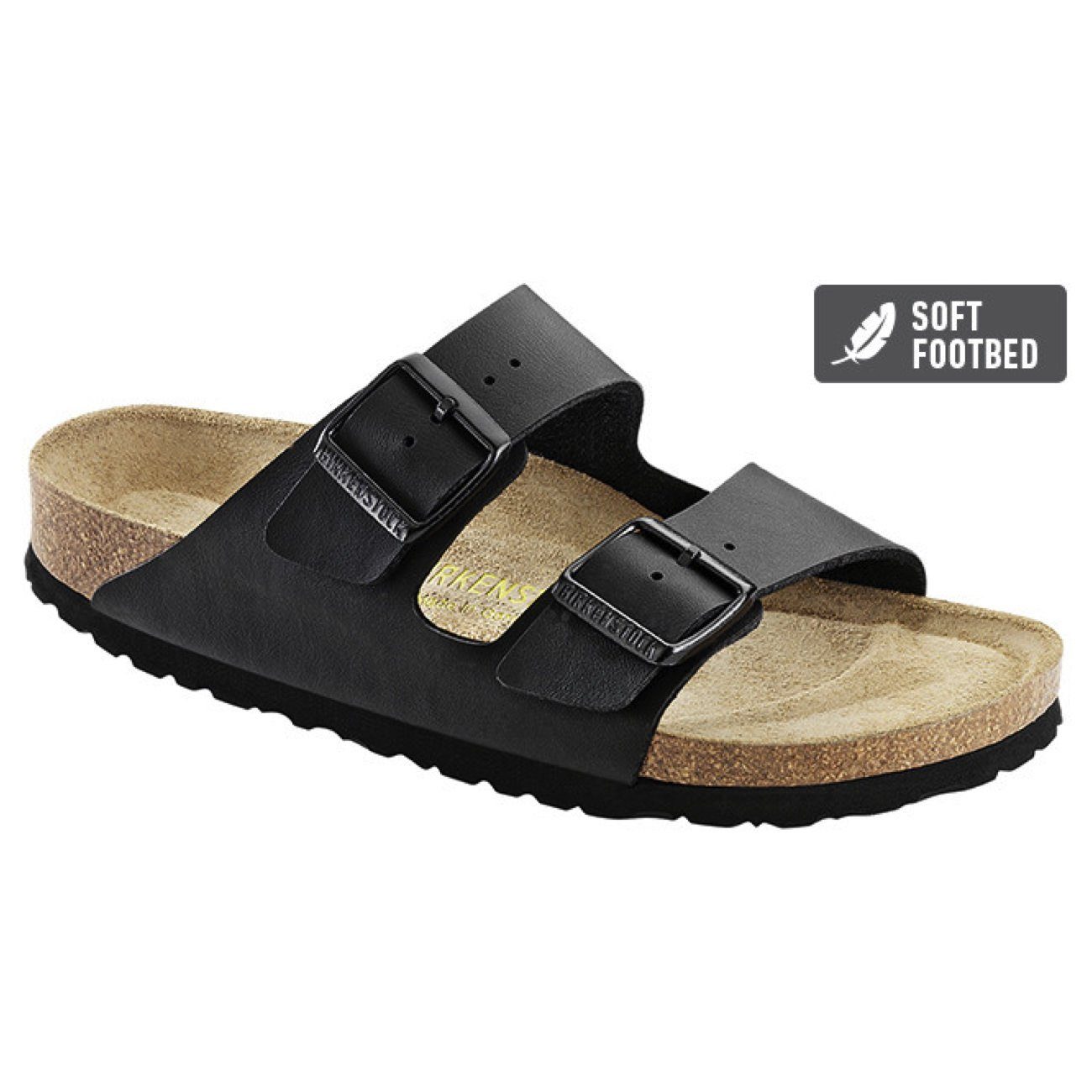 Birkenstock Classic, Arizona, Birko-Flor, Soft Footbed, Regular Fit, Black Sandals Birkenstock Classic Black 35 