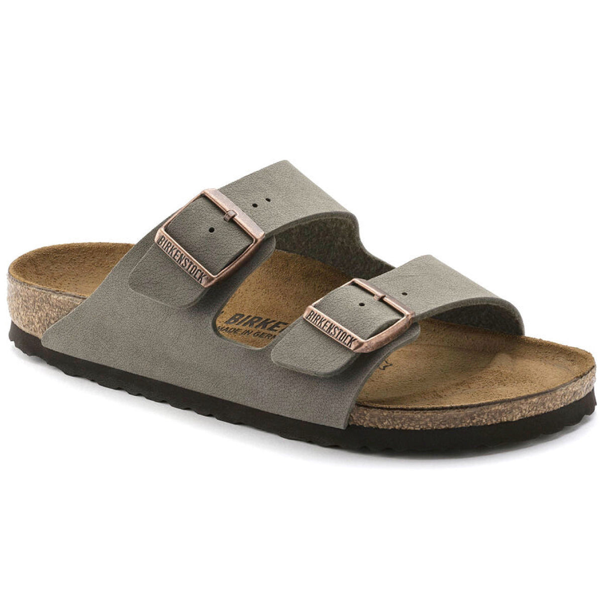 Birkenstock Classic, Arizona, Birkibuc, Regular Fit, Stone Sandals Birkenstock Classic Stone 44 