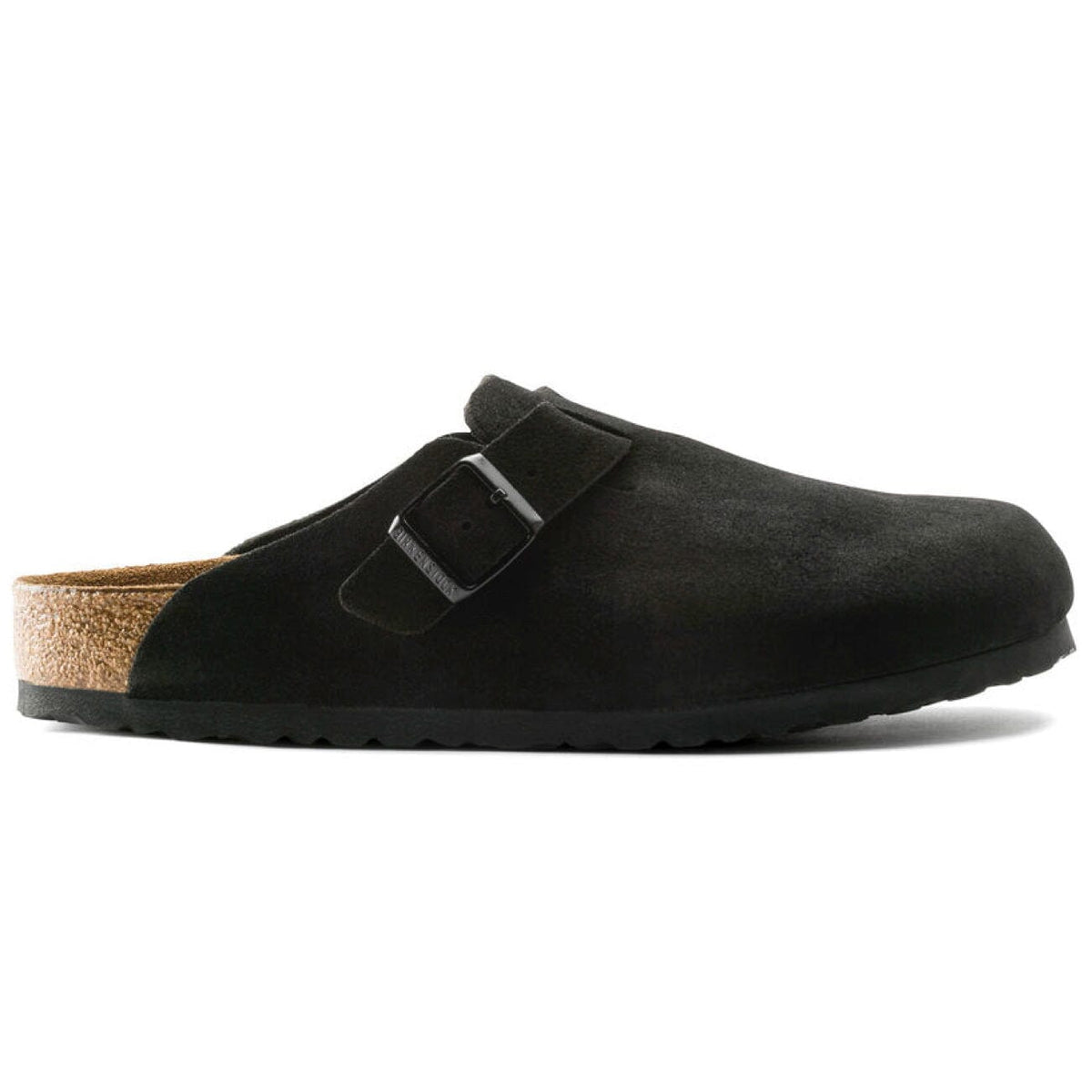 Birkenstock Seasonal, Boston, Suede Leather, Soft Footbed, Narrow Fit, Black Clogs Birkenstock Seasonal 