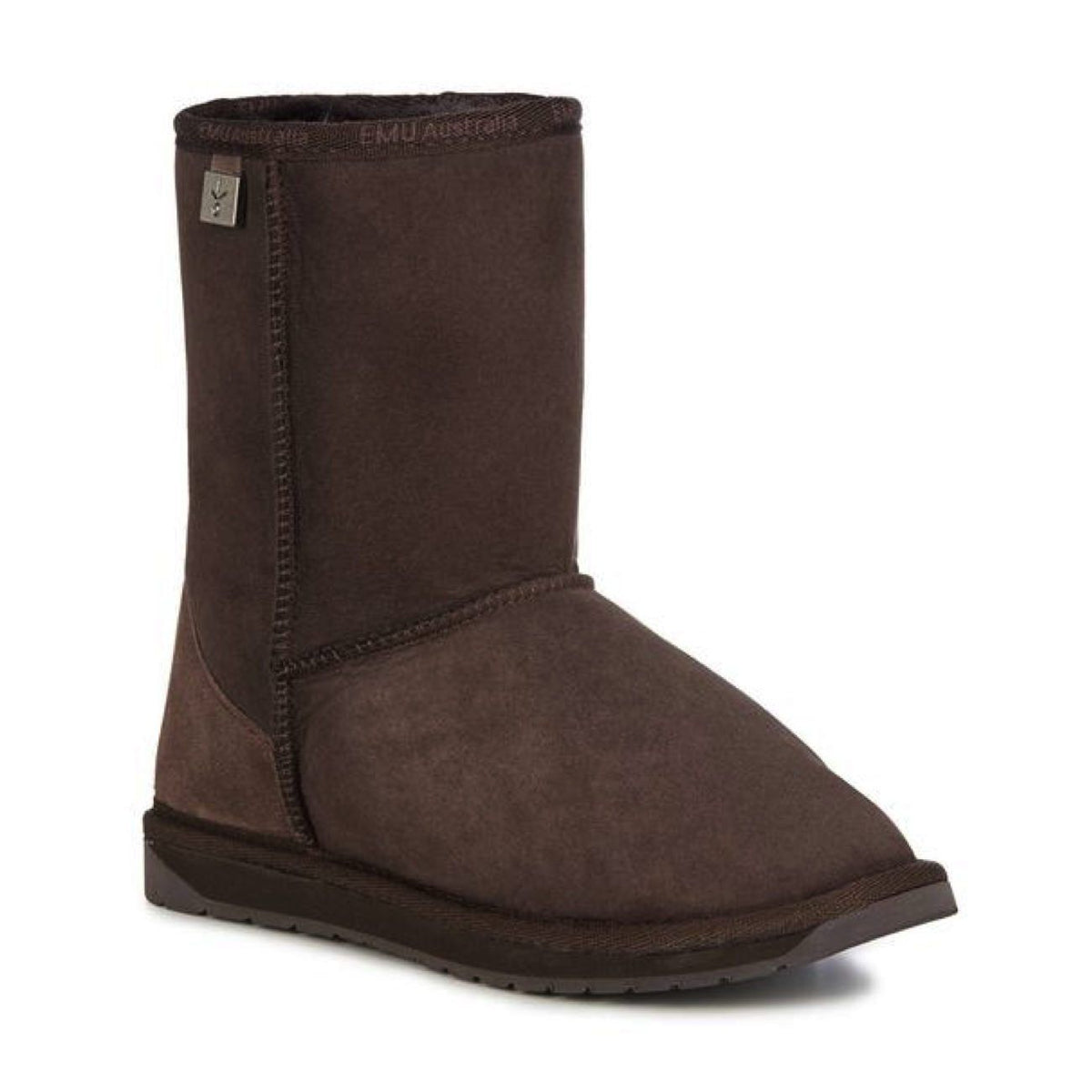 Emu Australia, Platinum Stinger Lo, Australian Sheepskin, Chocolate Ugg Boots Emu Australia Chocolate M3/W4 