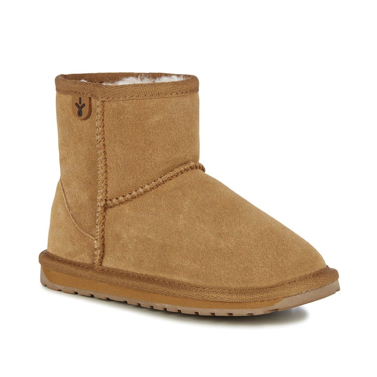 Emu Australia, Wallaby, Childrens, Suede Leather, Mini Chestnut Ugg Boots Emu Australia Chestnut 10 