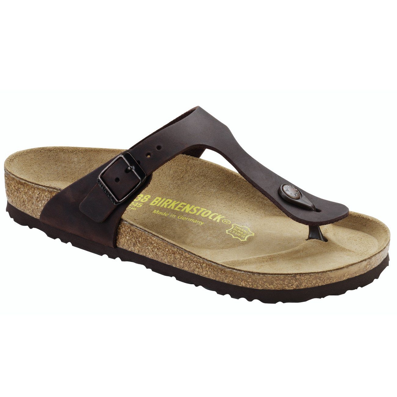 Birkenstock Classic, Gizeh, Regular Fit, Natural Leather, Habana Sandals Birkenstock Classic 