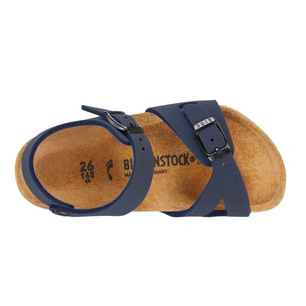 Birkenstock Kids, Rio, Birko-Flor Nubuck, Narrow, Navy Sandals Birkenstock Kids 