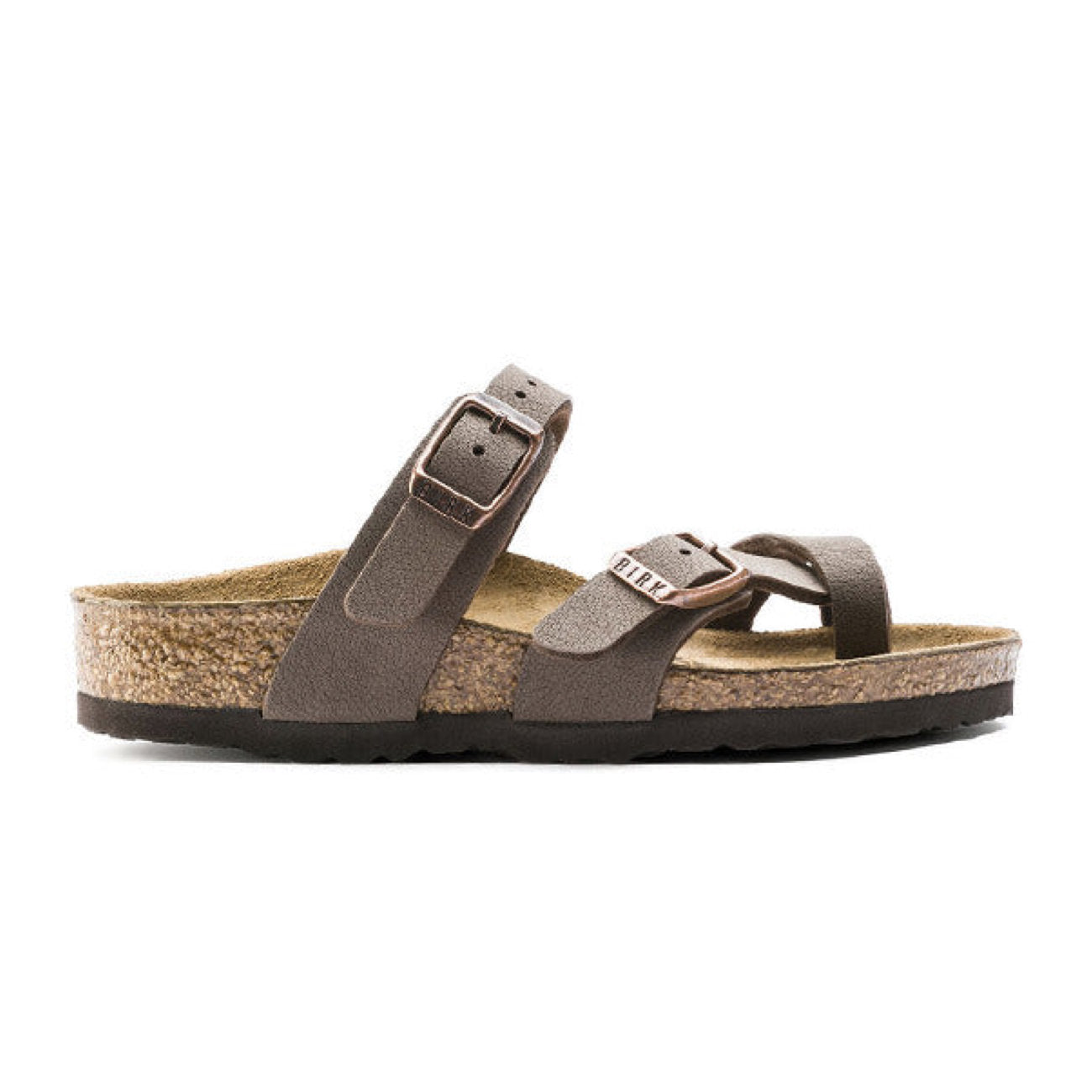 Birkenstock Kids, Mayari, Narrow Fit, BirkiBuc, Mocca Sandals Birkenstock Kids Mocca 27 