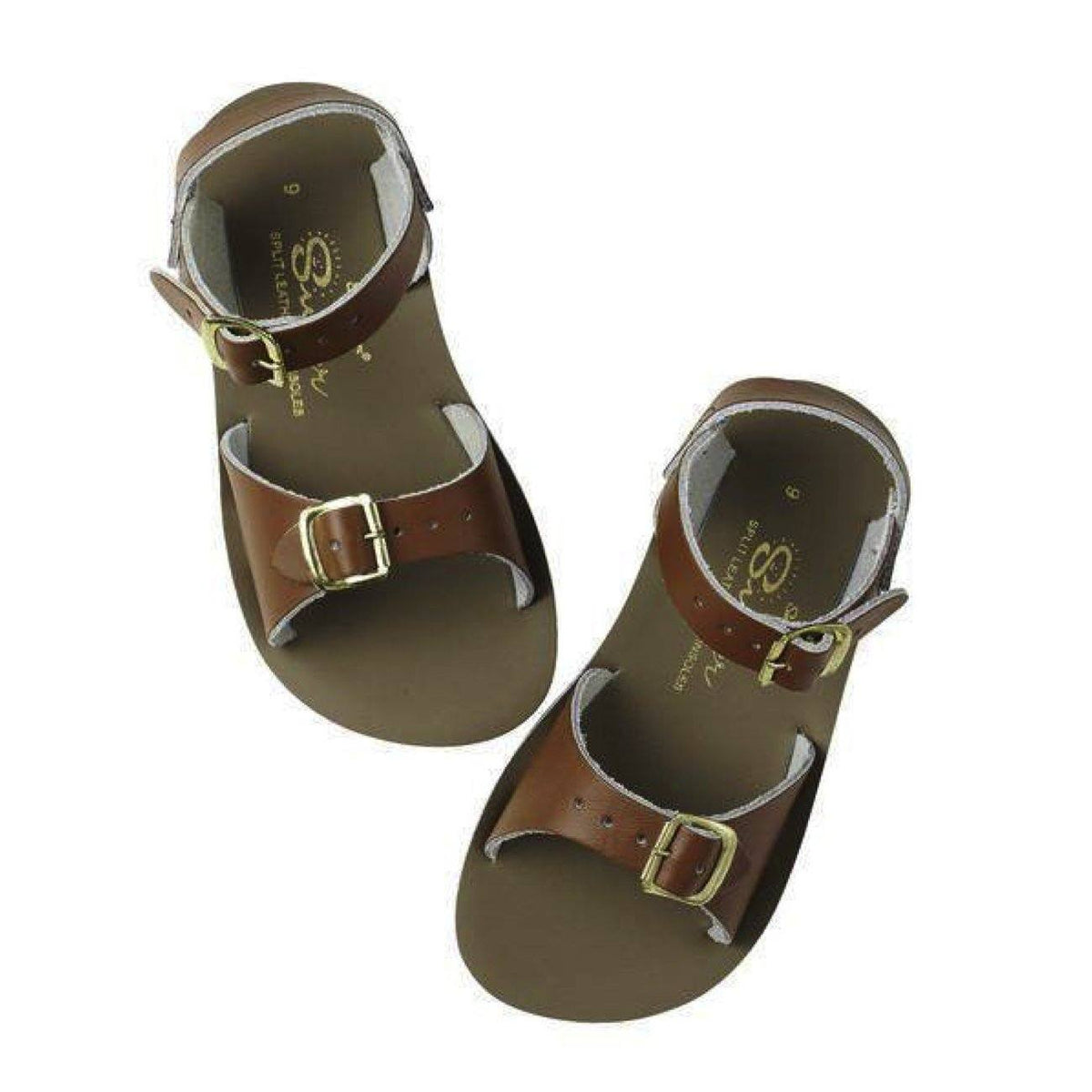 Salt Water Sandals, Sun-San Surfer, Child, Tan Sandals Salt Water Sandals Tan Child 10 